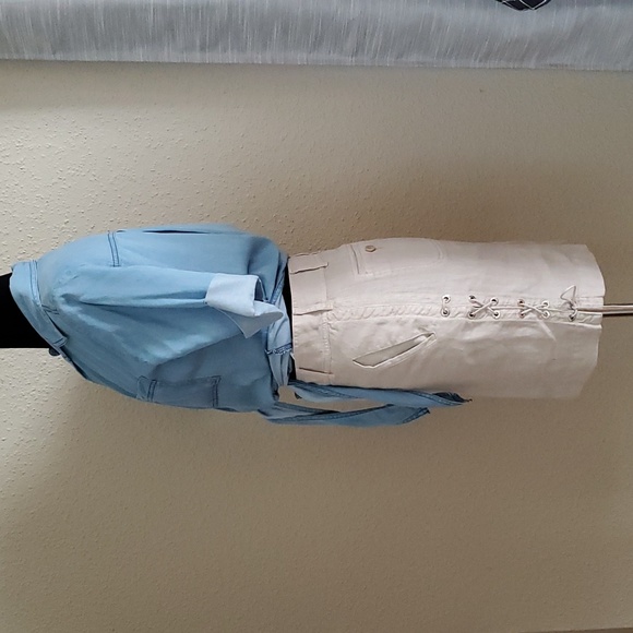 ESCALES PARIS Linen Skirt S - Picture 3 of 12